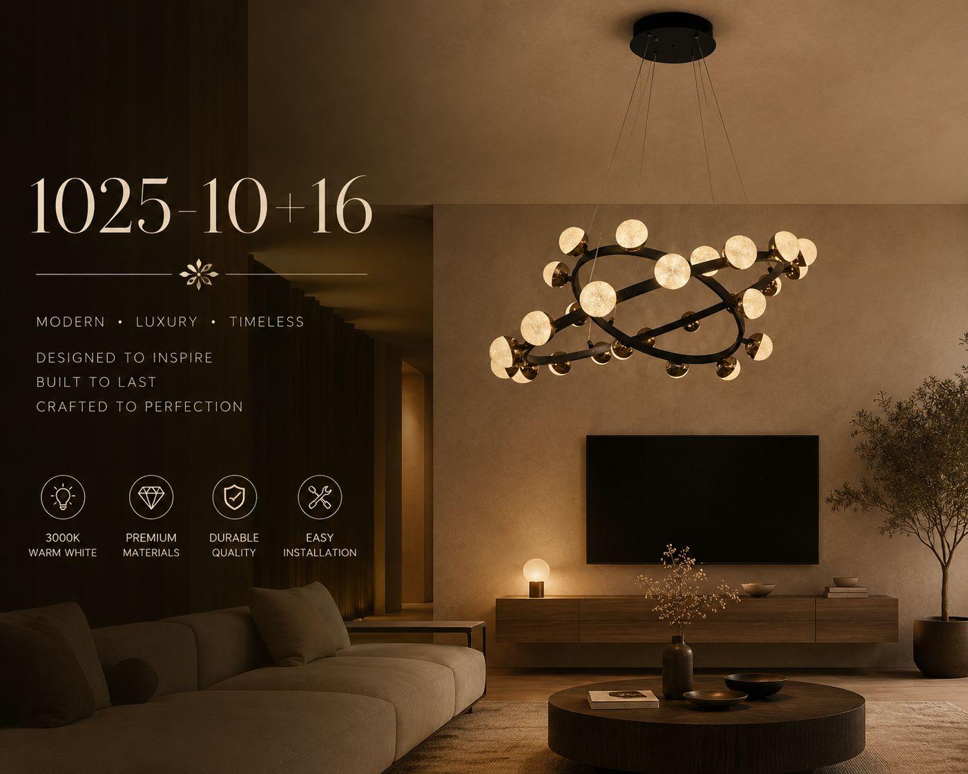 The Starlight Orbital Chandelier