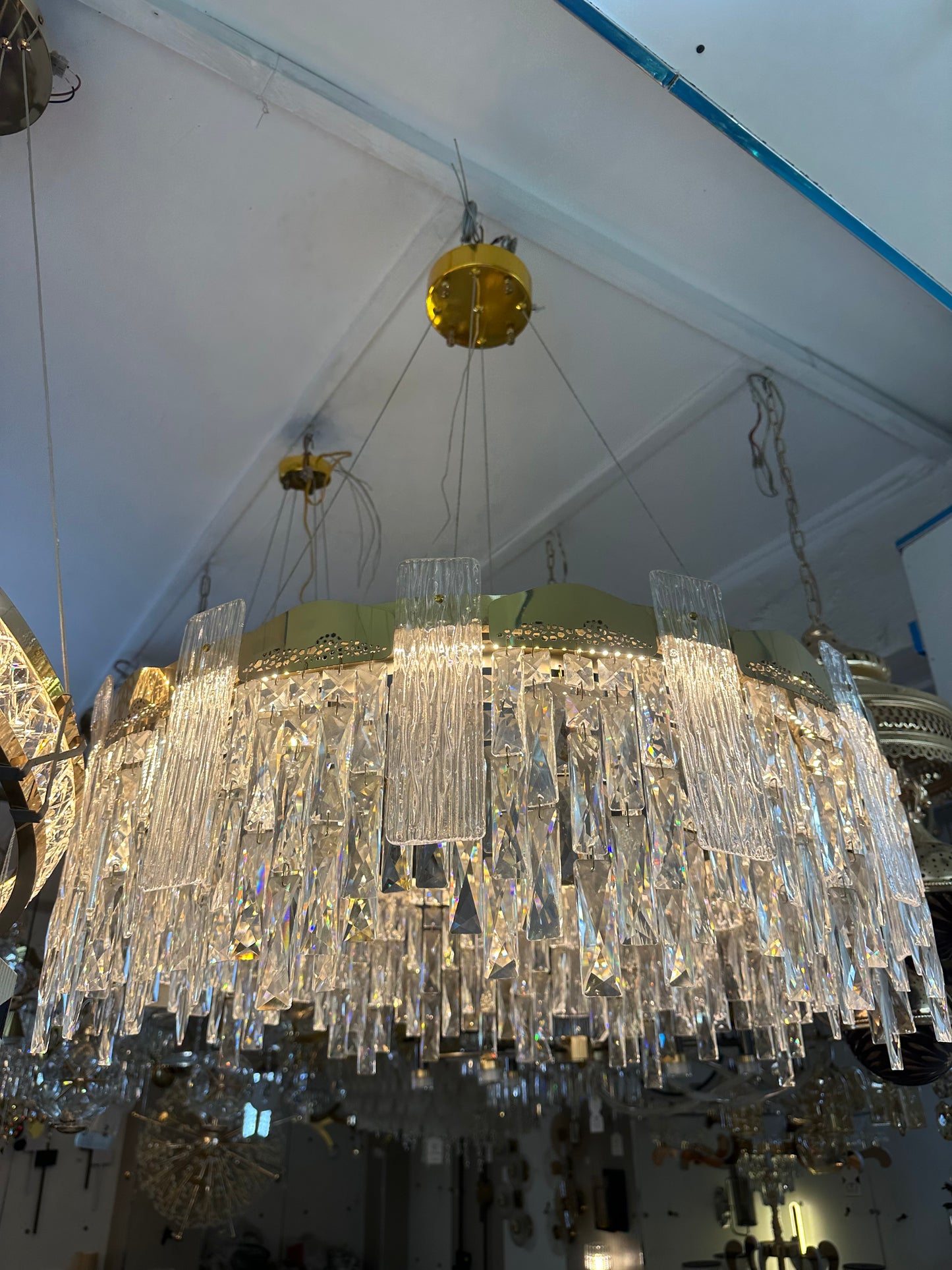 Aurora Luxe Crystal Ring Chandelier