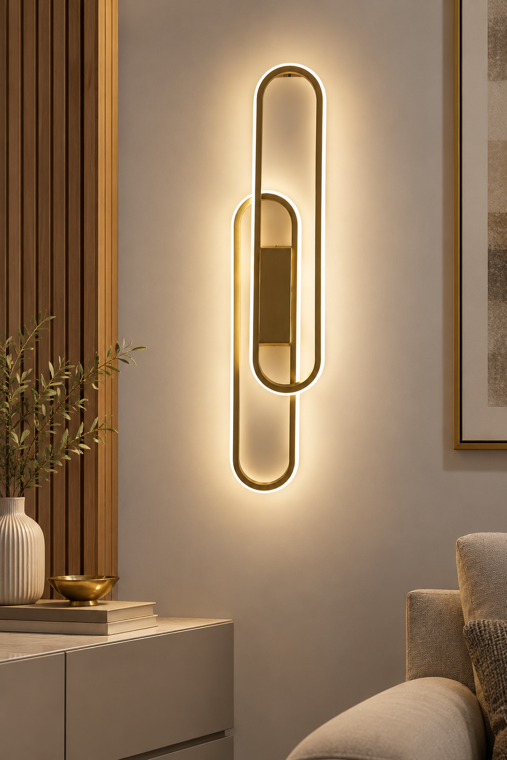 Modern Infinity Loop Wall Light
