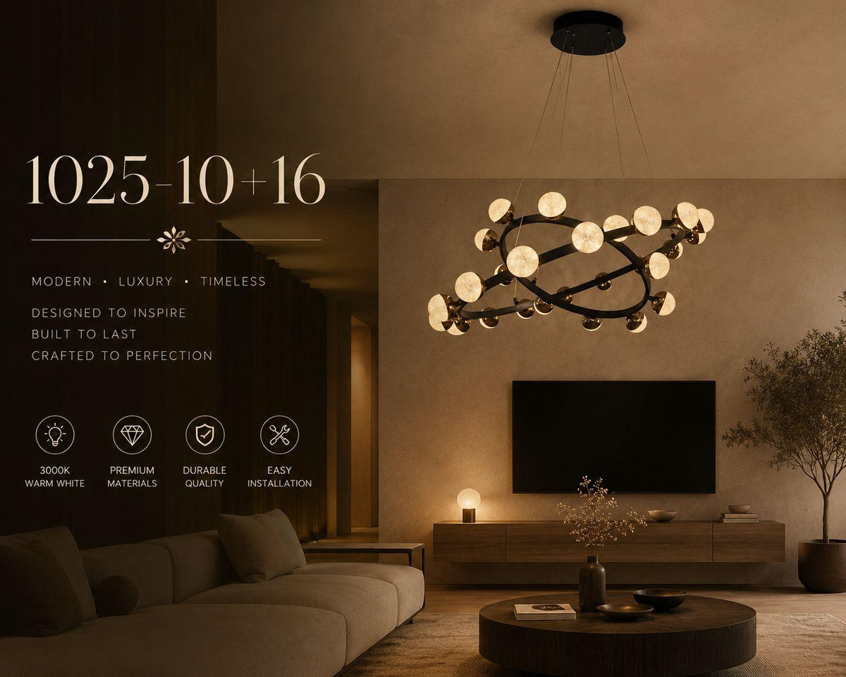 The Starlight Orbital Chandelier