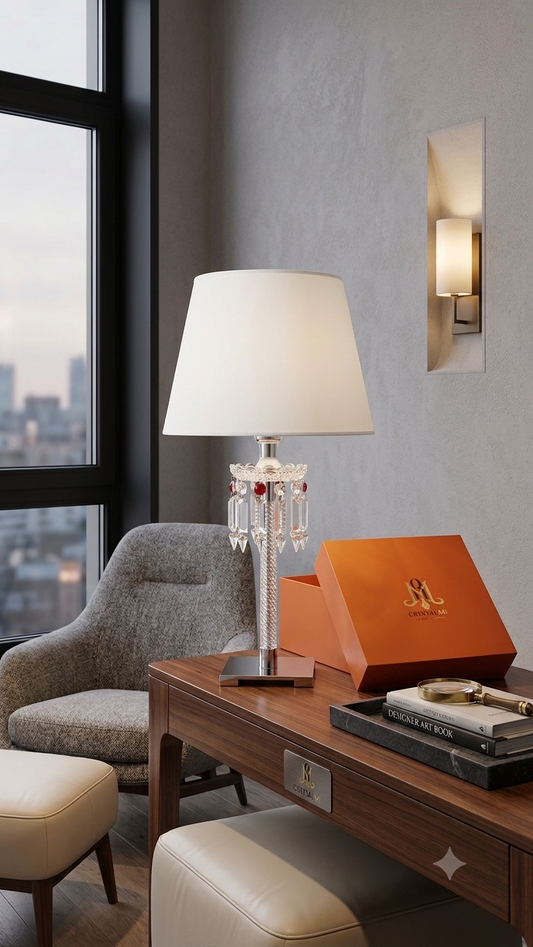 The Baccarat Rouge Crystal Table Lamp