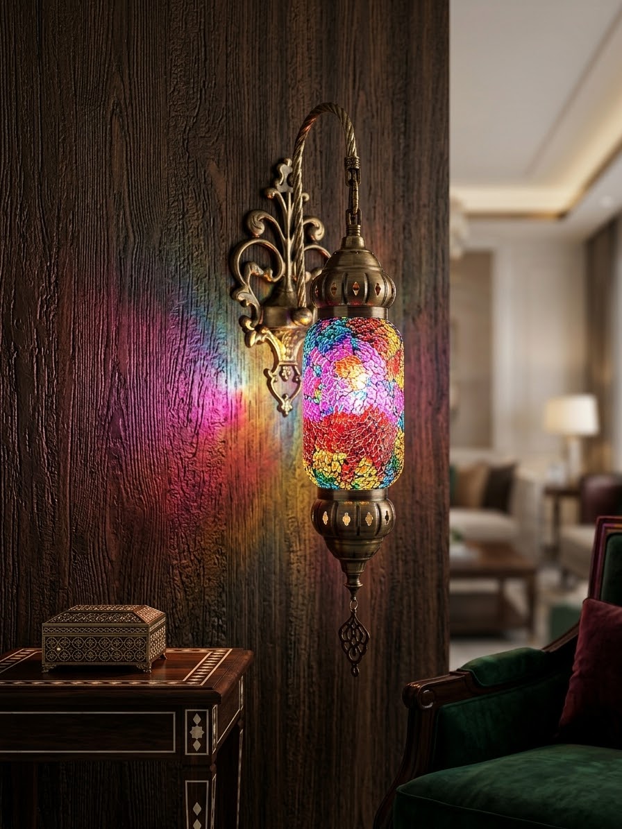 Royal Glass Mosaic Lantern