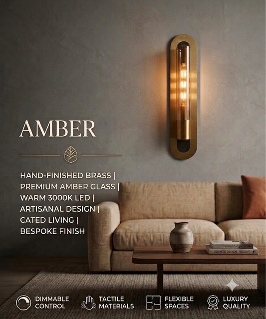Vanguard Brass & Glass Pillar Sconce