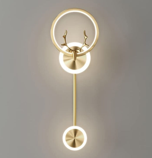 Nordic Deer Antler LED Wall Sconce – Modern Minimalist Decorative Light