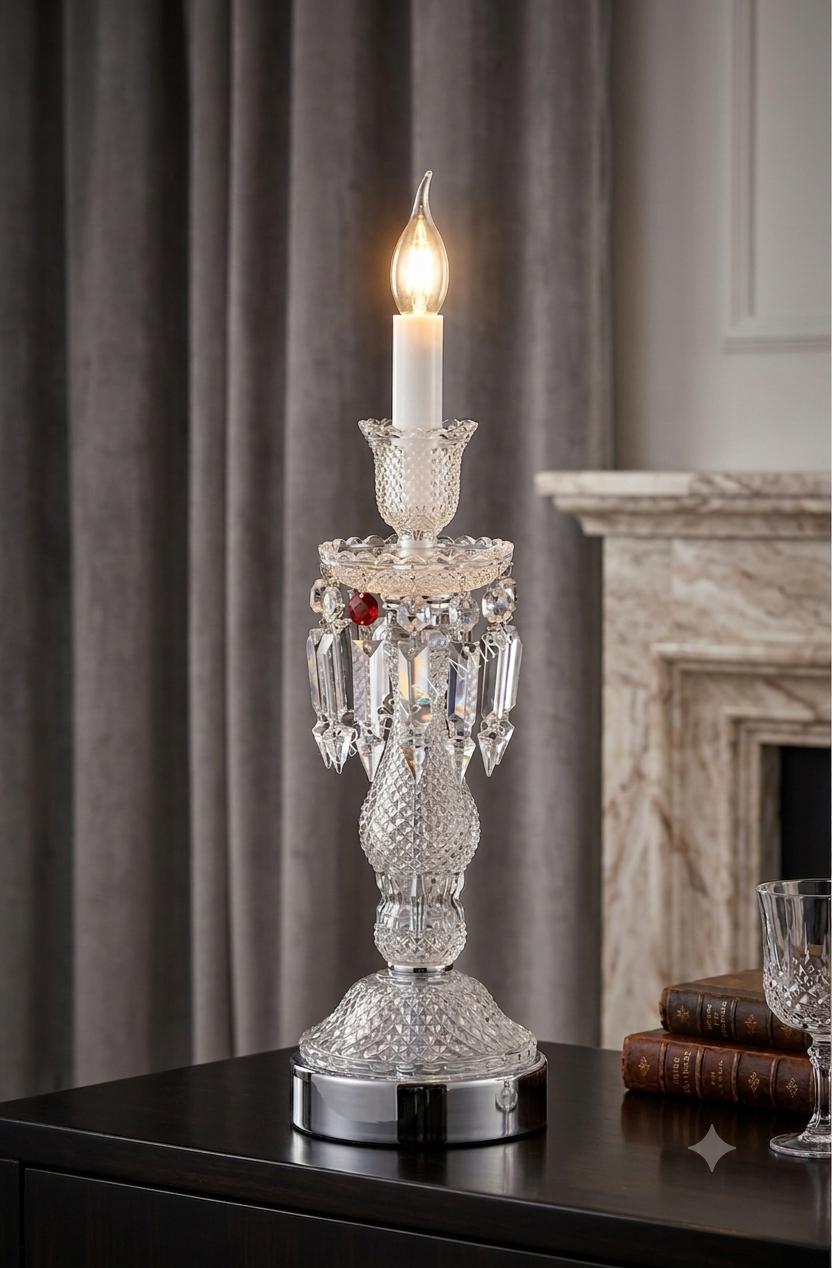 The Baccarat Solo Crystal Candle Lamp