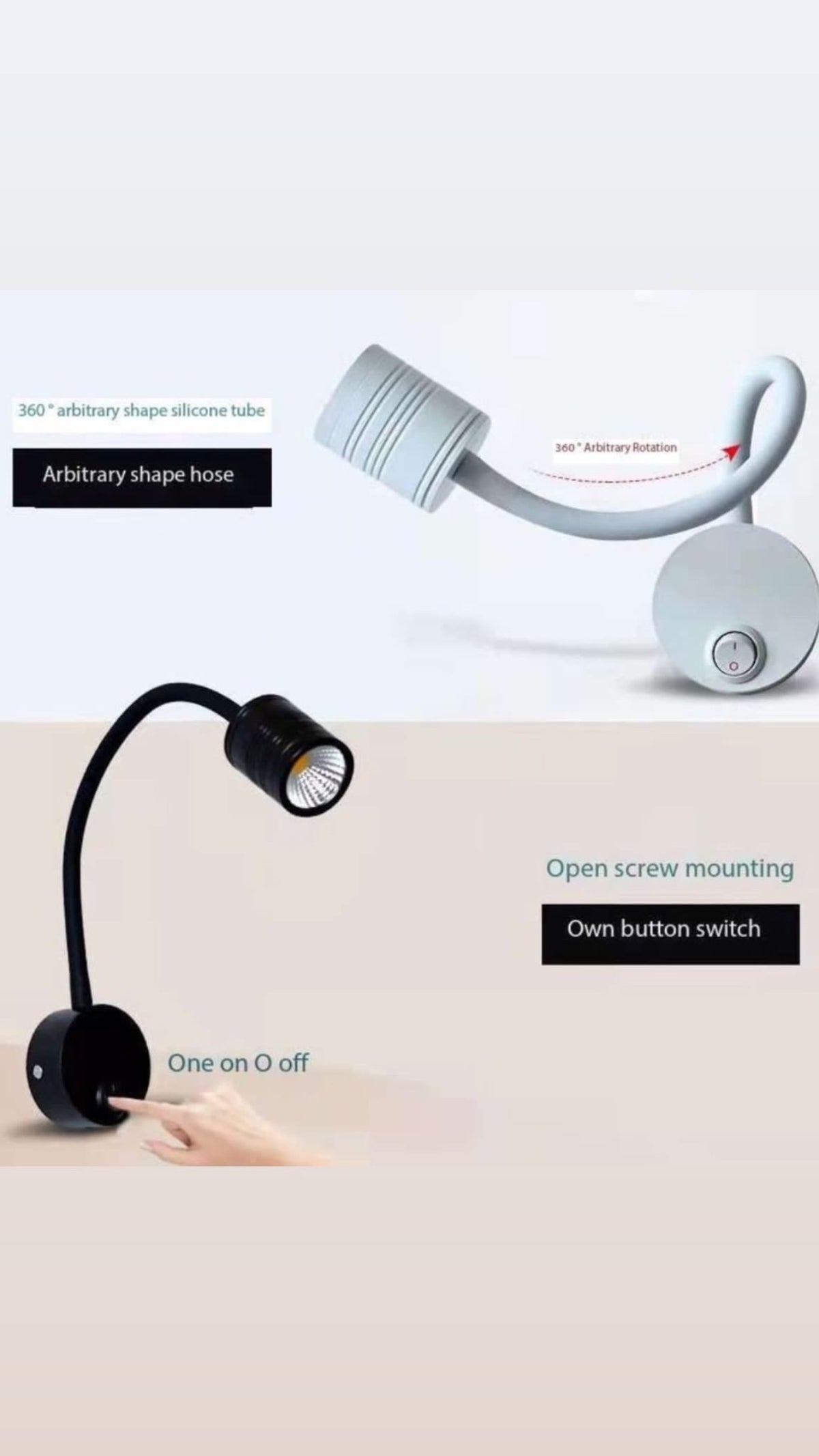 Movable Spring COB Wall Light