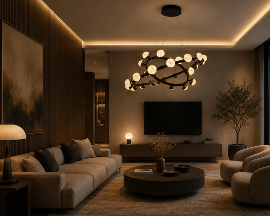 The Starlight Orbital Chandelier