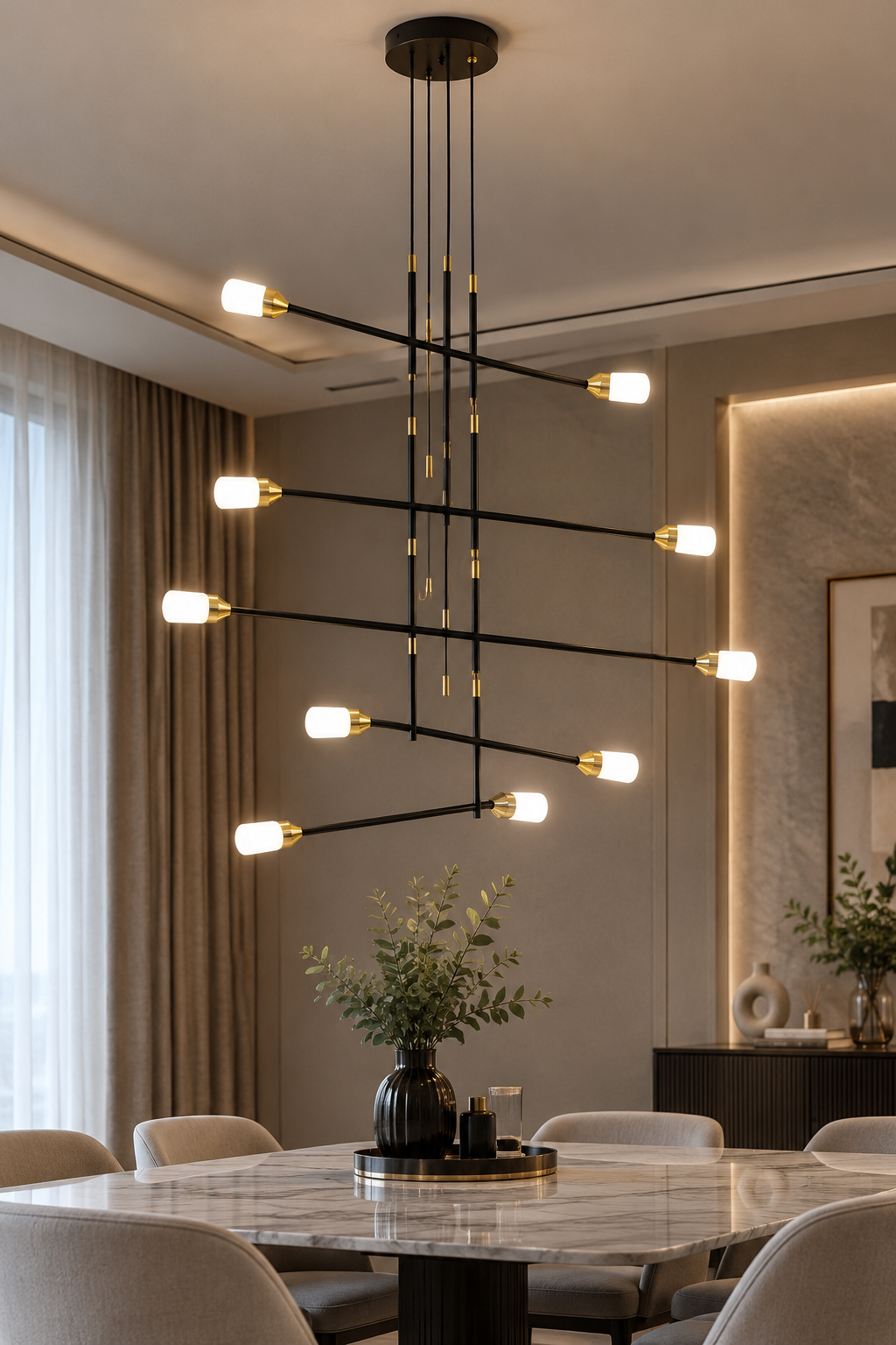 Astra Modern Multi-Arm Chandelier