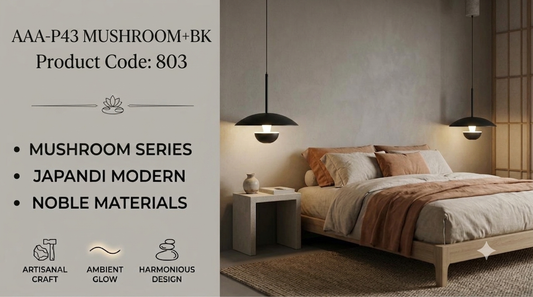 Komorebi Japandi Mushroom Pendant Light