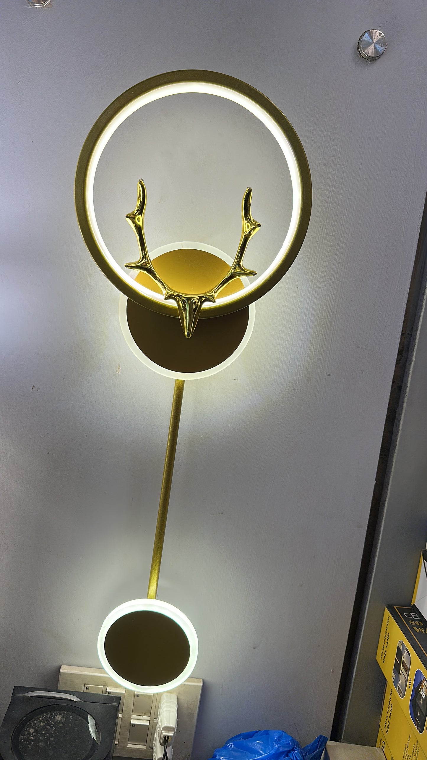 Nordic Deer Antler LED Wall Sconce – Modern Minimalist Decorative Light