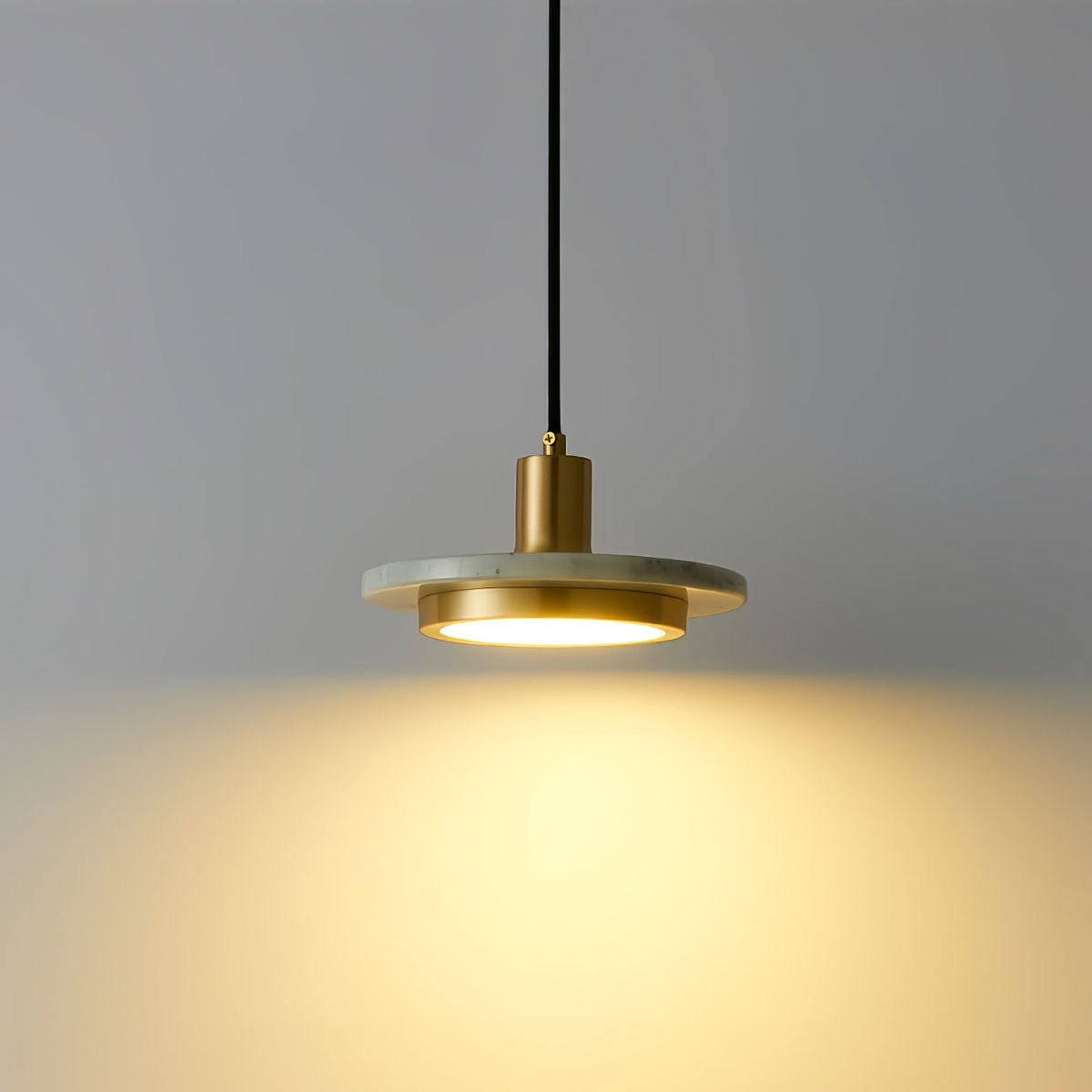Modern Marble Accent Pendant