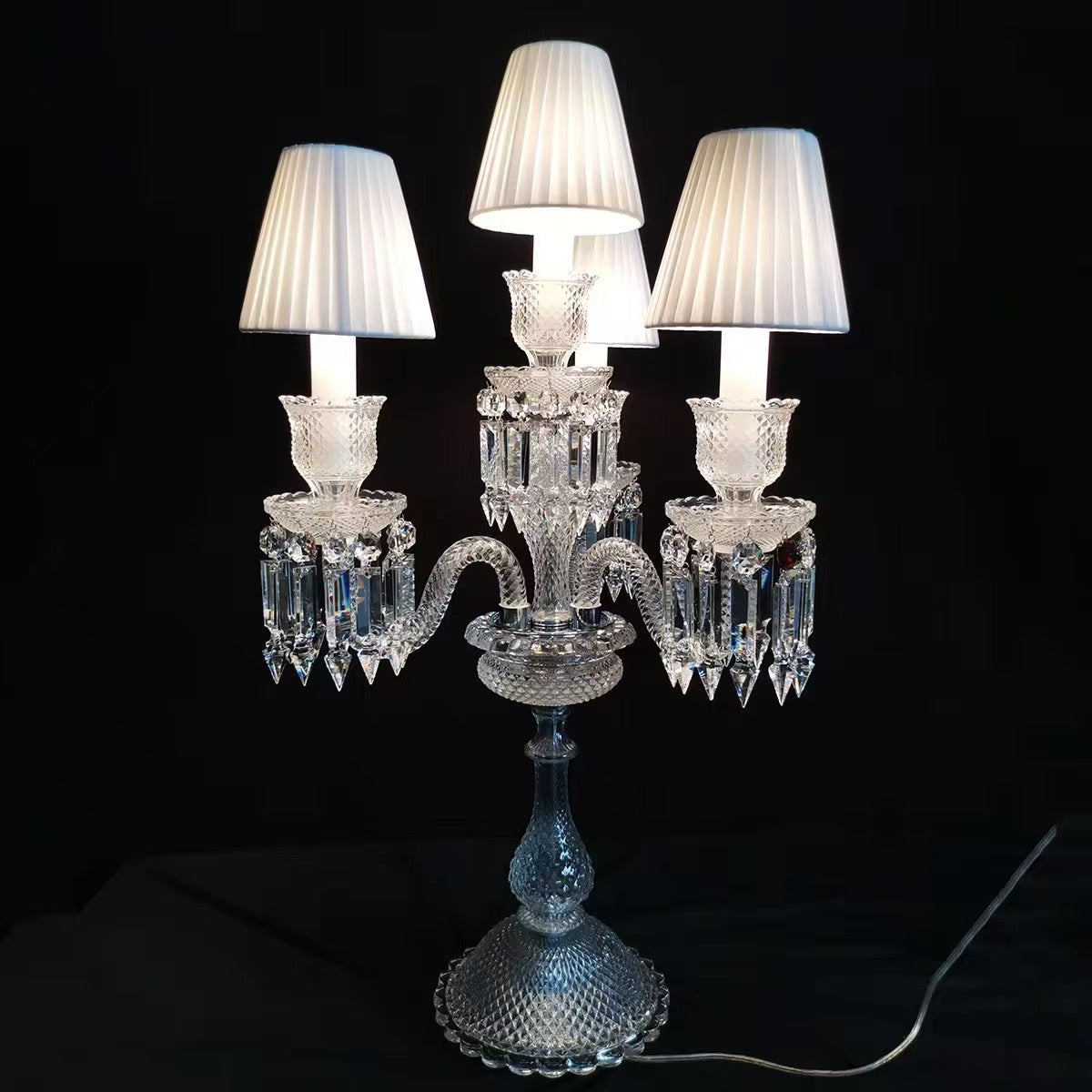 The Baccarat Zenith 4-Light Candelabra Lamp