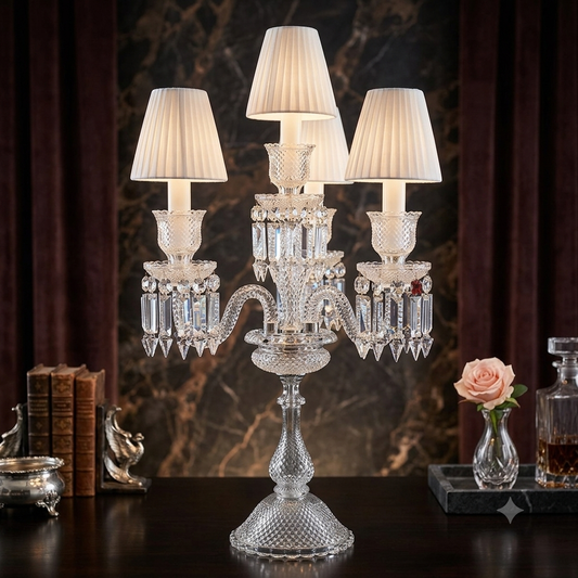 The Baccarat Zenith 4-Light Candelabra Lamp