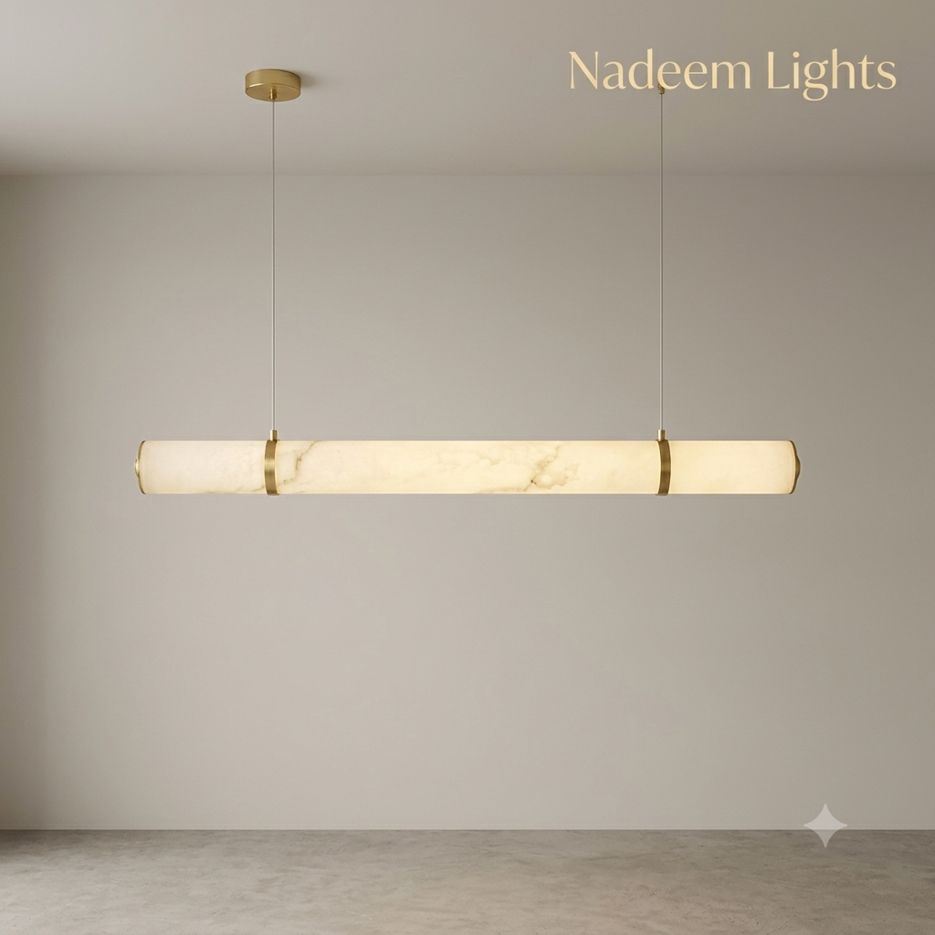 Aurelia Alabaster Linear LED Pendant Light